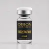 Orion Peptides Tirzepatide 60mg research vial with black and gold label