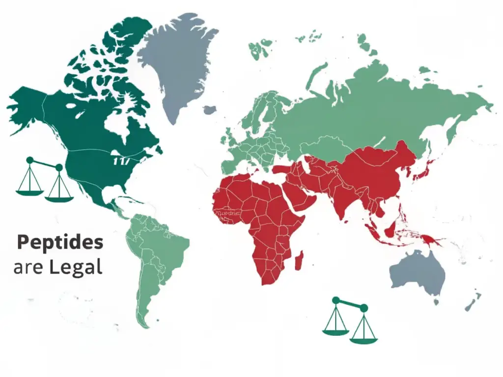 where are peptides legal?