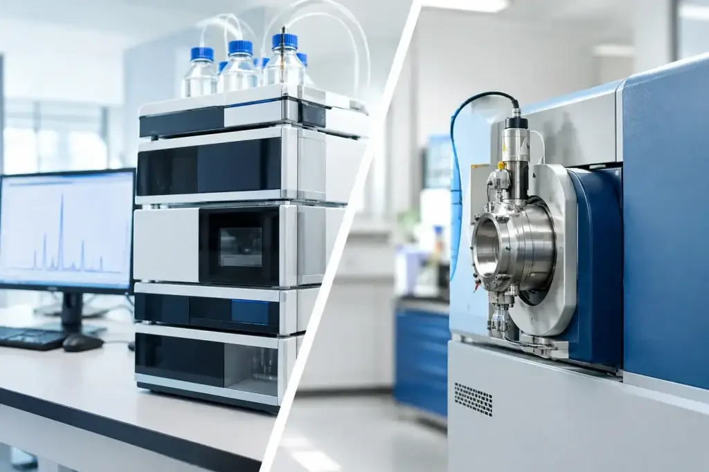 HPLC Versus Peptide Mass Spectrometry Compared